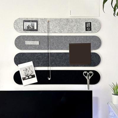 Felt Pin Board Bar Strips Self Adhesive Bulletin Board Felt Memo Board Paste Photos Notes Schedules for Office Kitchen Bedroom Wall Decoration