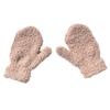 Children Kid Autumn Winter Warm Mittens Solid Color Full Finger Plush Gloves