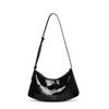 PU Leather Half-Mo Crossbody Bag Versatile Purse Wallets PU Leather Shoulder Bag Korean Style Messenger Bag Underarm Bag Party