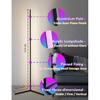 Corner Floor Lamp,60” Smart RGB LED Corner Lamp with App and Remote Control, Color Changing Ambience Light with Music Sync, Easy to Install, Led