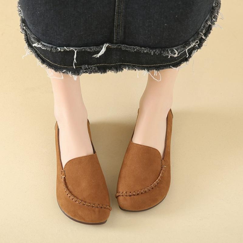 Fashion Women Casual Shoes 2025 New Spring and Autumn Flat Loafers Shoes Women Fashion Non-slip Soft Flat Shoes Zapatos De Mujer