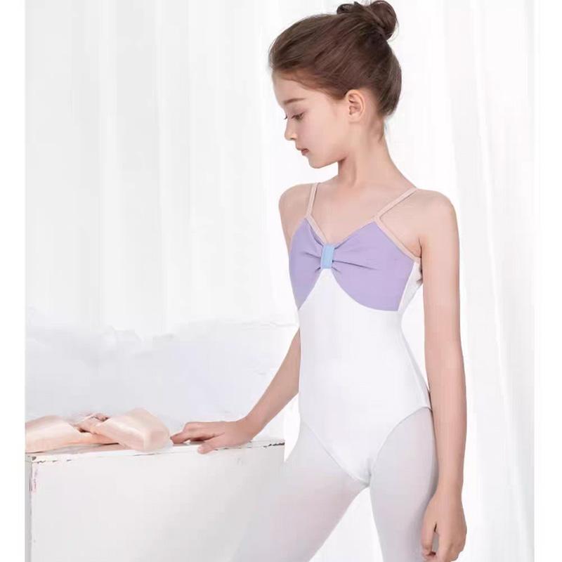 Children's Dance Costume Girls Ballet Dance Practice Costume Gymnastics Costume Suspender Body Suit