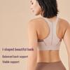 Women's High Impact Front Zip Sports Bra - Summer Shockproof, Stylish Back, Supportive for Running & Yoga