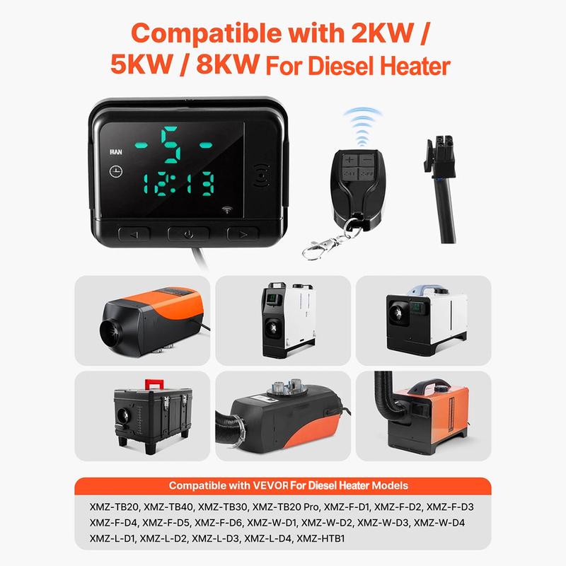 Car Diesel Air Heater Controller DC5V Parking Heaters Controllers With LCD Auto Heater Parts Accessories