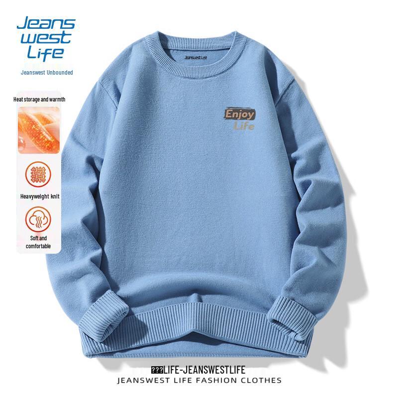 

Jeanswest Men s Basic Round Neck Knit Sweater 2XL