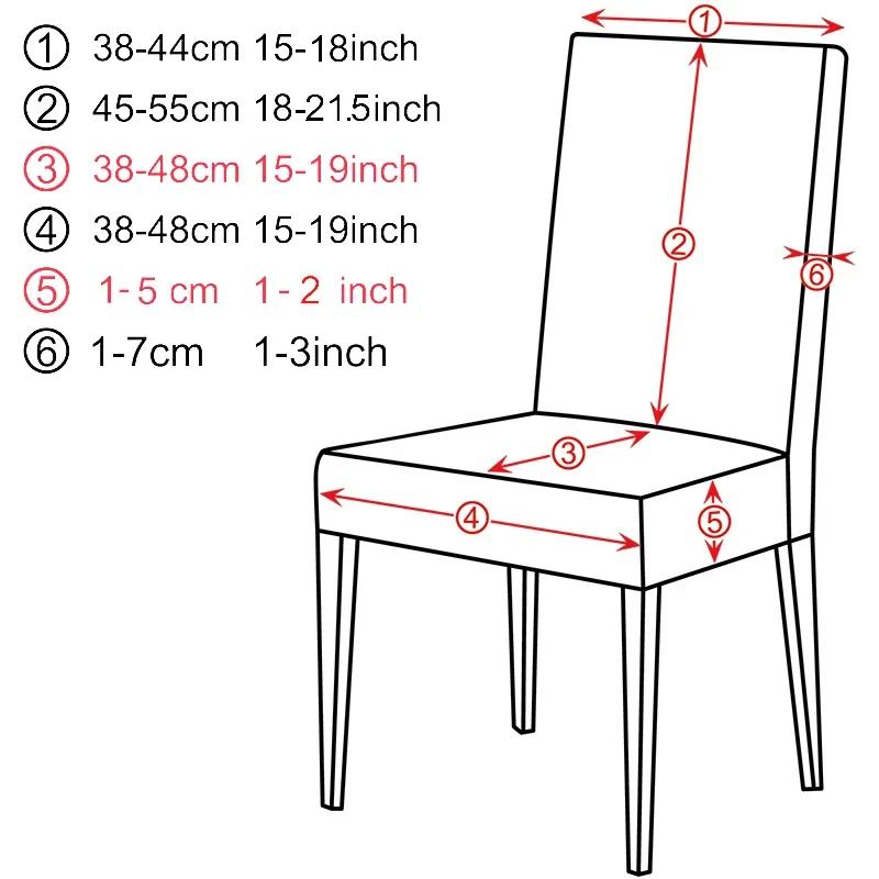 Velvet Chair Cover Solid Color Stretch Super Soft Adjustable Chair Covers Washable Elastic office Seat Cover Home Hotel