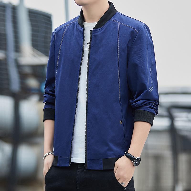 

Мужское пальто 2025 новая куртка куртка куртка модный тренд свободный повседневный ветрозащитный 5XL синий