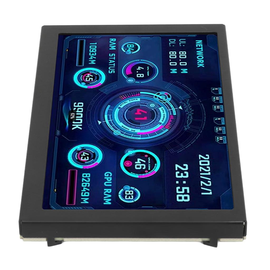5palcový IPS USB Mini obrazovka Monitor teploty počítače Panel senzorů počítače Dynamický displej Monitor PC CPU RAM