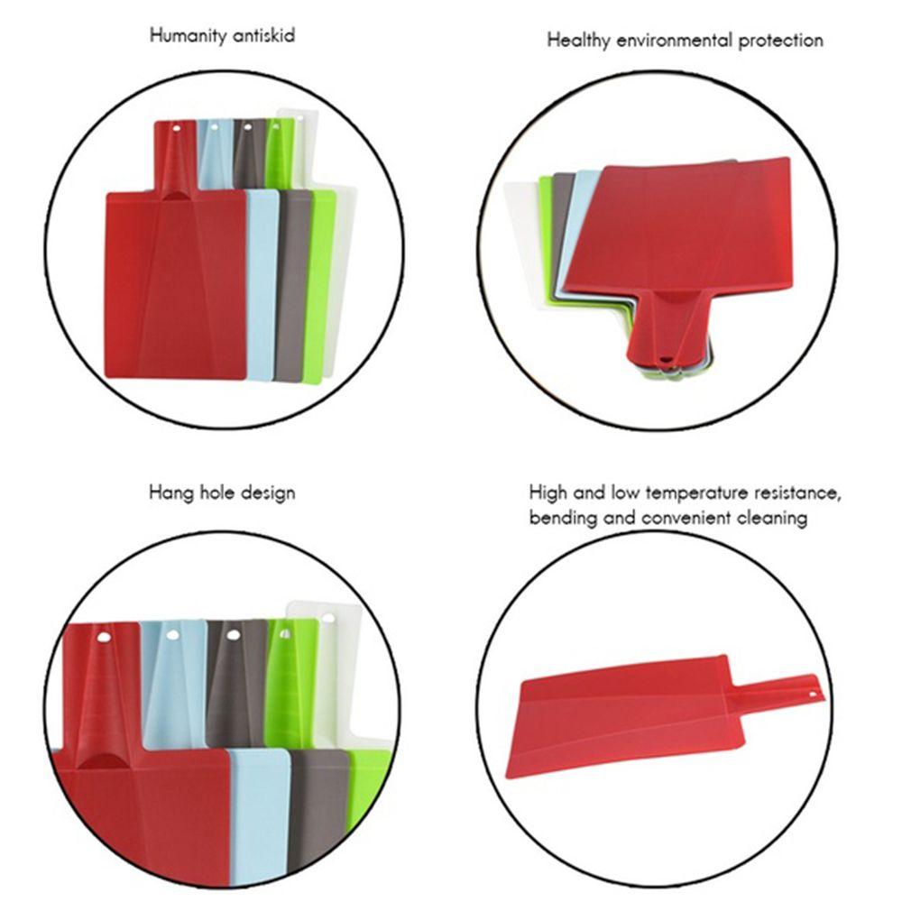 Food Accessories Skidproof Cooking Folding Kitchens Tool Plastic Cutting Boards Chopping Board