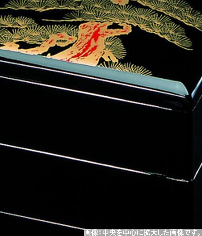 Outdoor Lunch Box Made in 3 Houtoku Sunrise Pine x x J-kitchens (Lunch Box) Japan, Tiers, 7-inch, Design, 21.0cm 21.0cm 18.0cm