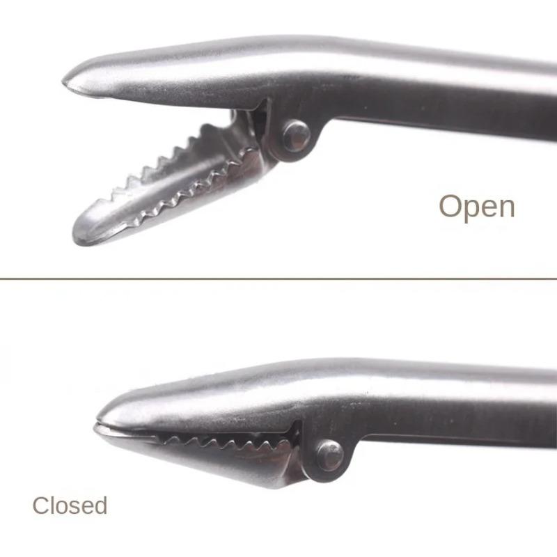 Multifunctional Long Handle Pliers Stainless Steel Hook Remover Clamp Clip Pincers Fish Mudskipper Sundries Pick-up Hand Tool Fish Lip Clip Set