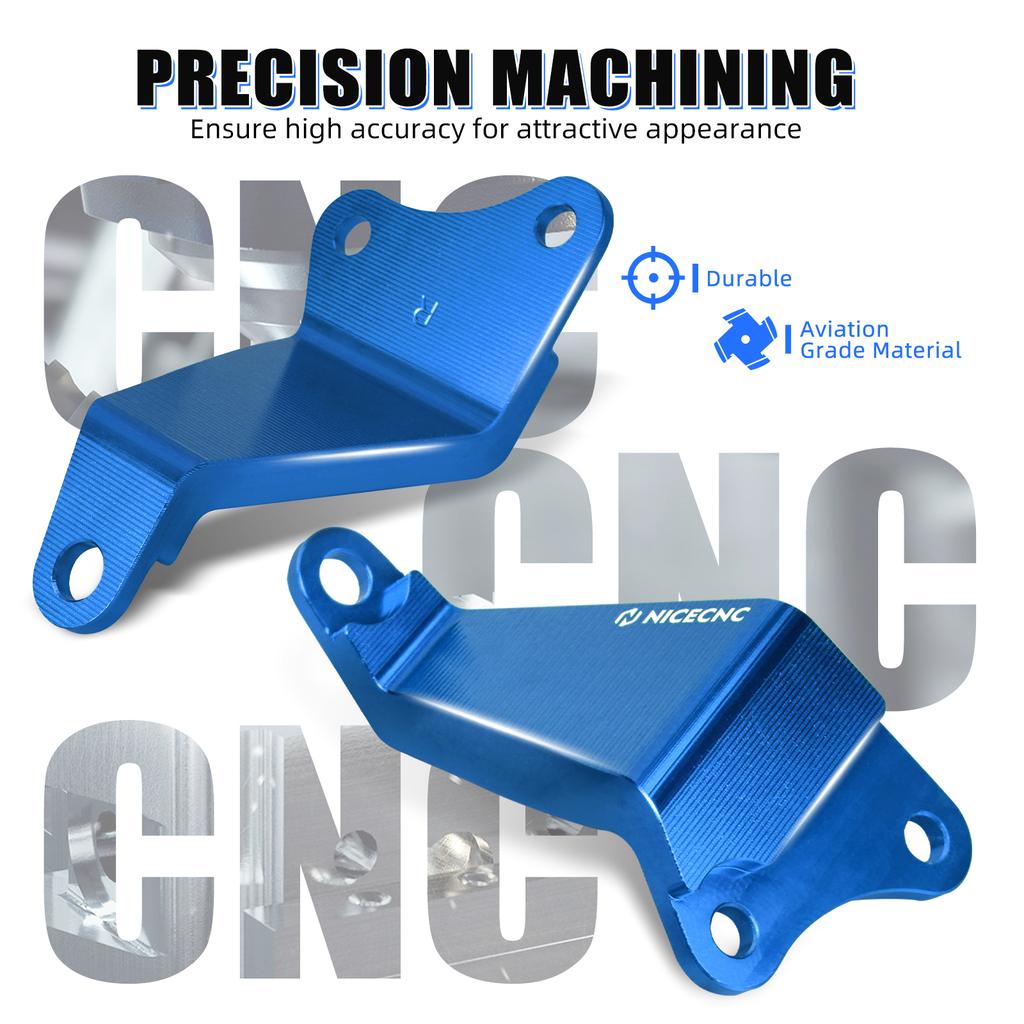 NICECNC ATV Upgraded Engine Stays Brackets for Yamaha Raptor 700 700R 2008-2024 T6-6061 Aluminum ATV 700 Raptor Engine Mount