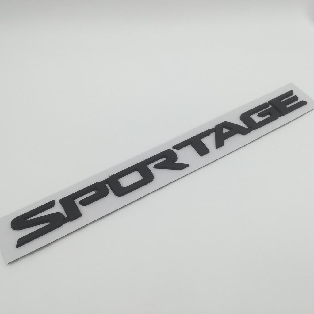 AAZO1 1 pièce ABS 3D haute qualité pour SPORTAGE lettres de voiture Emblème latéral d'aile Badge Autocollant de coffre arrière Style Accessoires auto