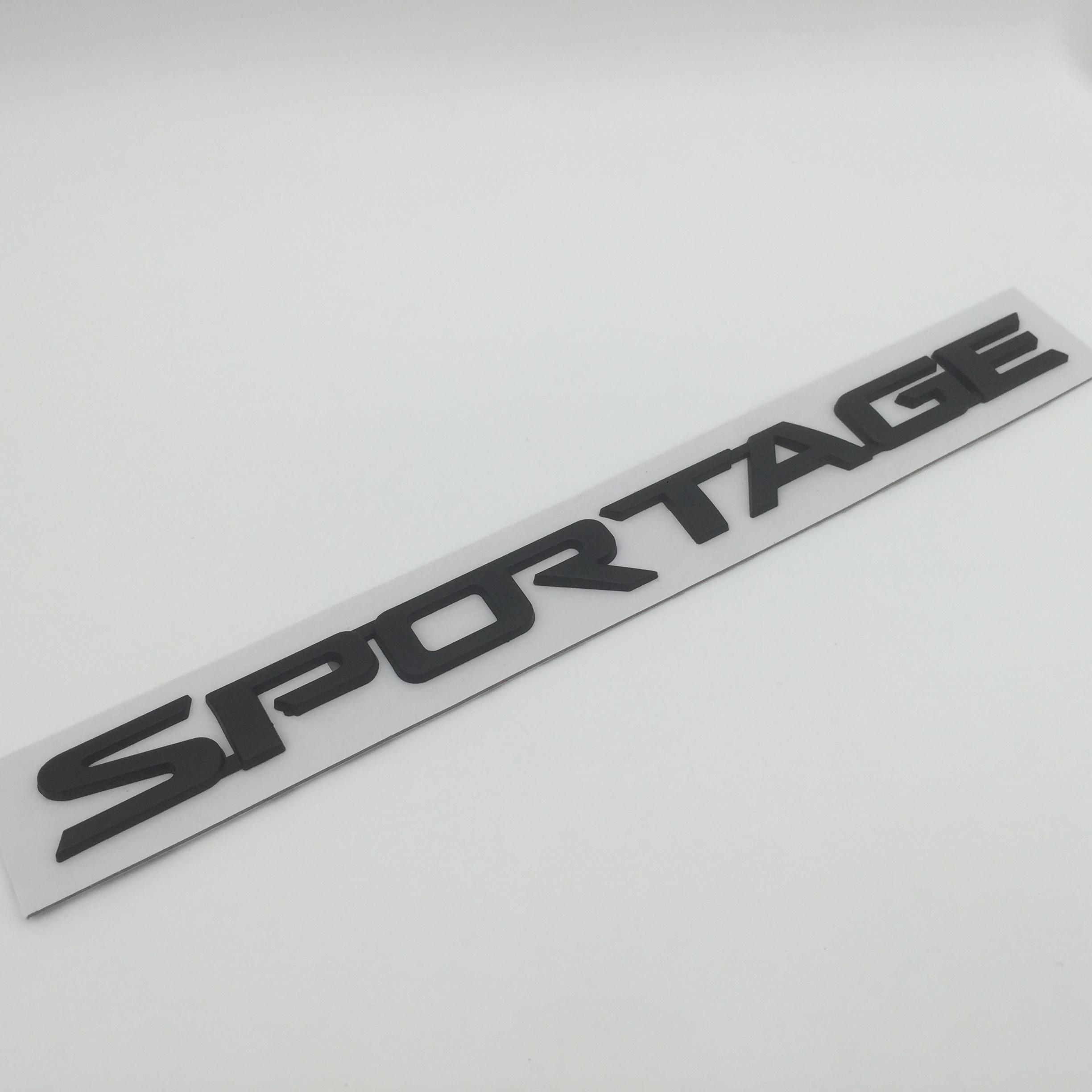 AAVZ1 1pcs 3D ABS high quality compatible compatible for SPORTAGE car letters Fender side emblem badge Rear tail Trunk sticker styling auto