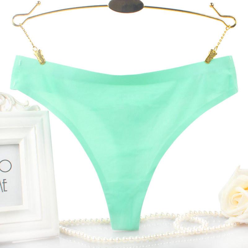 Seamless Low-Rise Sexy Women's Thong with Pure Cotton Crotch