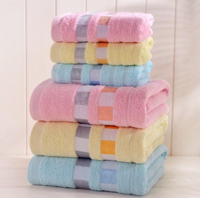 Direct Supply Cotton Large Bath Towel Plain Color Simple Soft Wrap Towel Beach Towel Household Bathroom Large Towel Goods