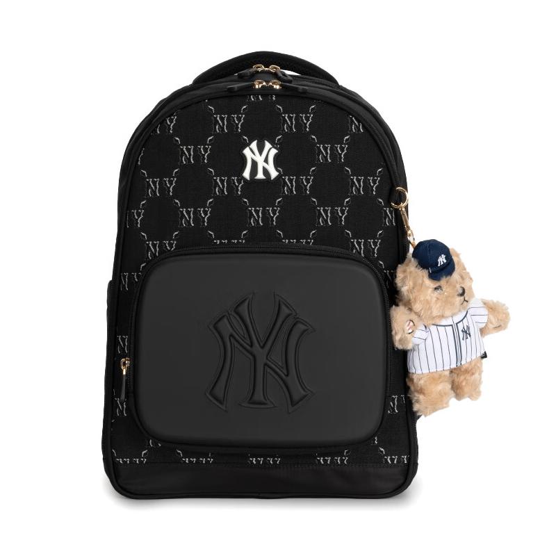 New MLB Polyester Backpack Regular Kids' Black 7ABKMC55N-50BKS