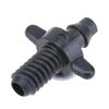 100pcs 6mm Single Barbed Connector PVC Hose Home Garden Drip Irrigation Fittings Watering Hose Connector