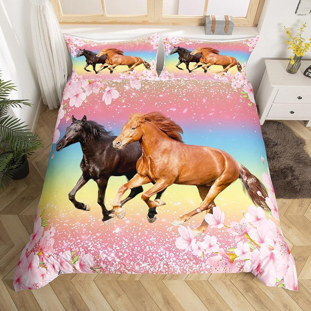 Halloween Skull Pattern Three-Piece Quilt Cover 3D Digital Printing Bedding Set Bed Cover