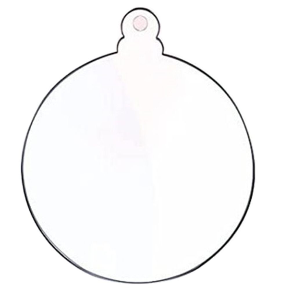 10Pcs Multishape Christmas Tree Hanging Pendant Star Clear Circles Discs  Home Party Supplies