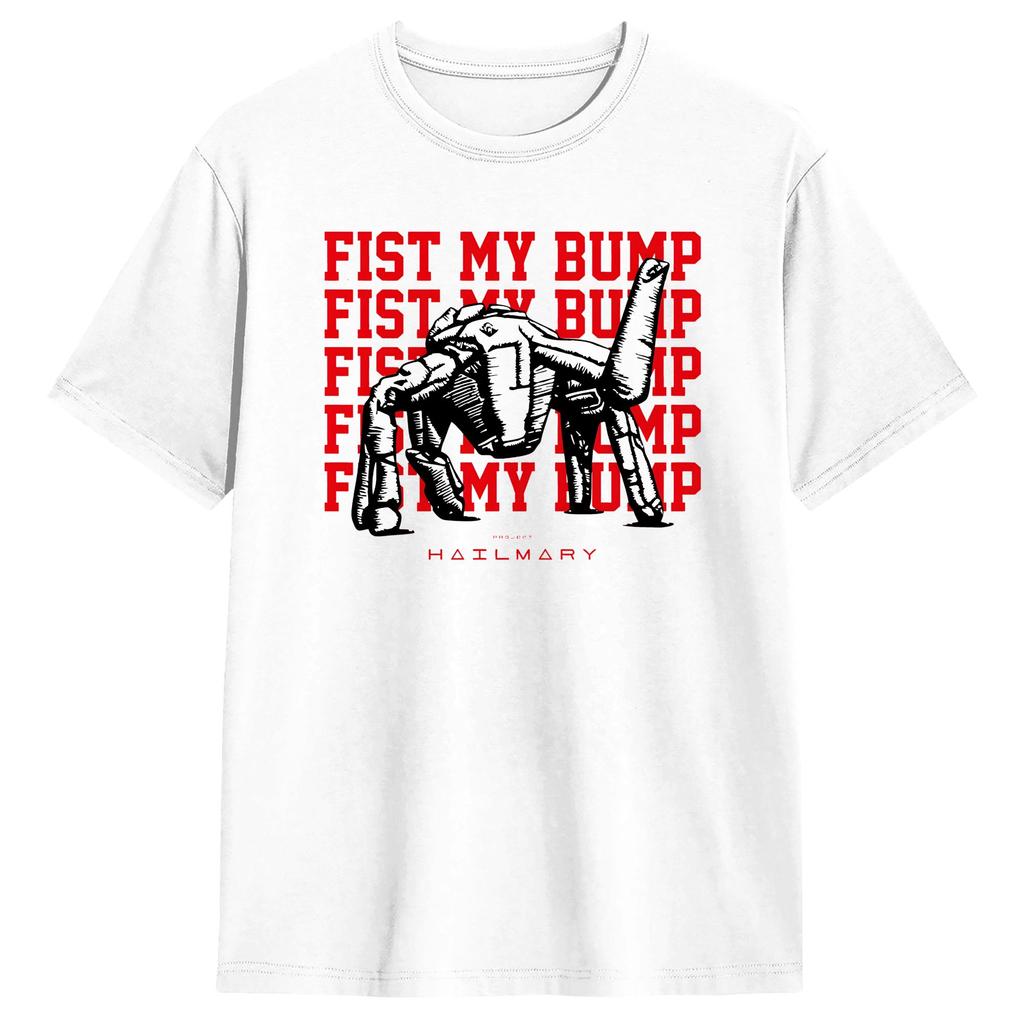 Project Hail Mary Movie Fist My Bump TShirt Unisexs Street Style T Shirts Summer O Neck Harajuku Tee Shirt Hot Sale Oversized Tops