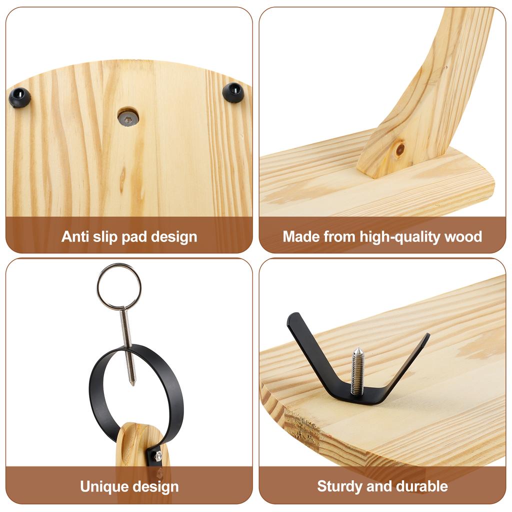 Supporto per prosciutto in legno spagnolo, supporto per gamba di prosciutto, affettatrice professionale per prosciutto, supporto fisso con tappetino antiscivolo, utensile per cucina e ristorante