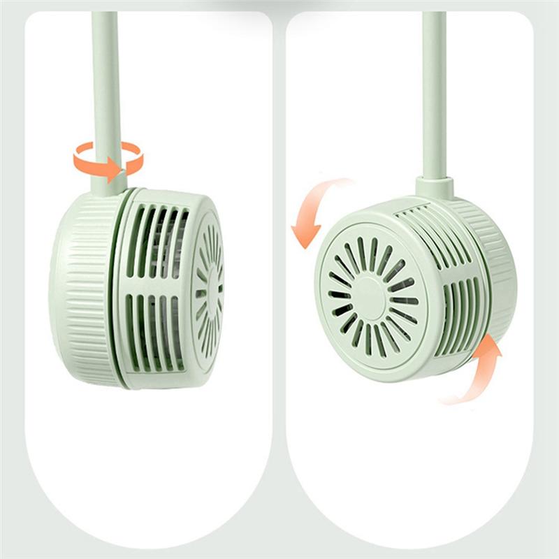 A72U Portable Neck Fan Hands-Free Rechargeable - 3 Speeds, Type-C Fast Charging, Quiet Foldable Design,For Travel, Sports