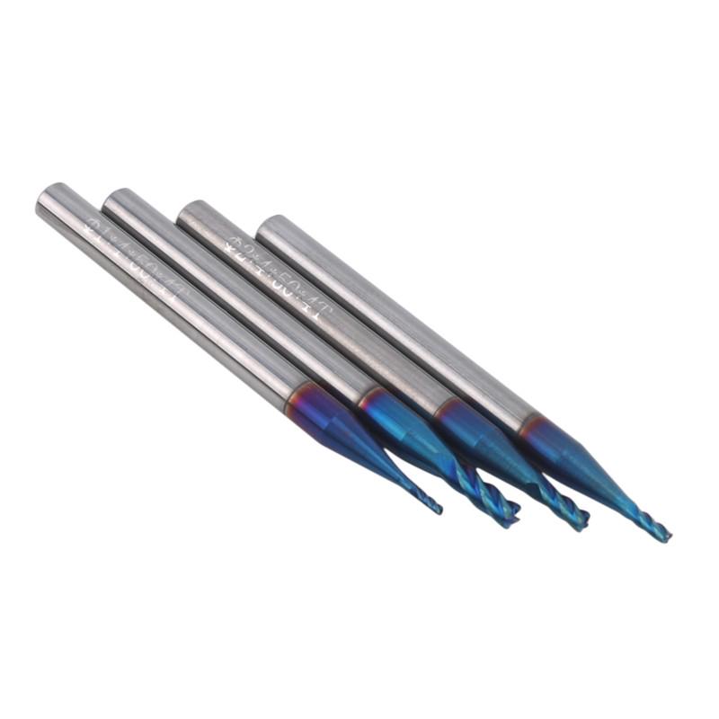 High Quality Durable Flat Nose Carbide End Mill 4-Flute CNC Spiral Upcut Bit Milling Cutter
