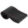 Microfiber Leather Steering Wheel Cover Universal DIY Sewing Car Interior Accessory 38cm 15in