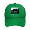 Black White Urban Cityscape Bridge Skyline Traffic Panel Art Mesh Baseball Cap Casual Hat Outdoor  For Womens Unisex FeUnisex
