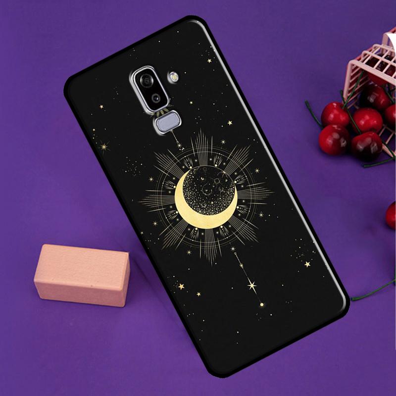 Galaxy Moon Stars Phase Totem Art Phone Case For Samsung Galaxy J5 J3 J7 J1 A3 A5 2017 2016 J4 J6 J8 A7 A9 A6 A8 Plus 2018
