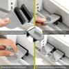 1pc Sliding Door Lock, Anti-Theft Anti-Pinch Safety Lock with No-Drill Installation, Pet-Proof Two-Way Fixation for Window