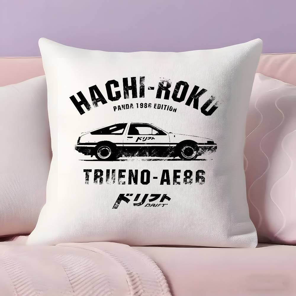 

Классический ретро автомобиль AE86 Наволочка Наволочка Ультрамягкая Приятная к коже Ткань Комфорт как облако и Скрытая молния 12x12Inch