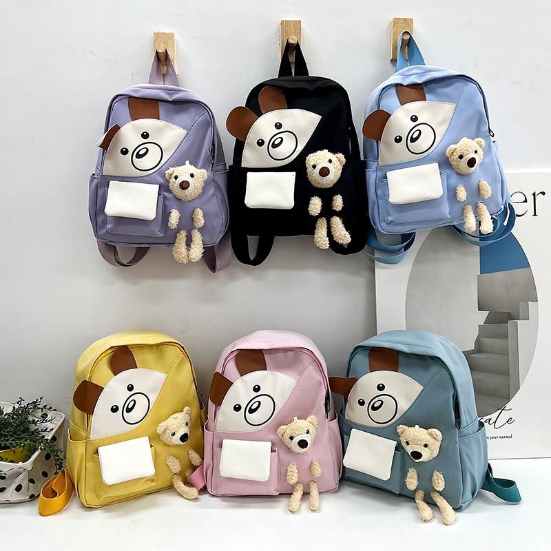 Schoolbag Backpack Primary School Students Kindergarten Cute Cartoon Children Class Backpack Lightweight Bear Printed Schoolbag