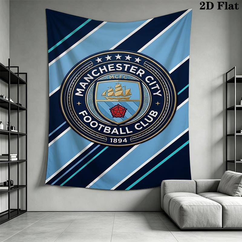 Manchester City Football Club Crest Bedding 1 Duvet Cover 2 Pillowcase Without Core Duvet Cover And Pillowcase Soft And Comfortable