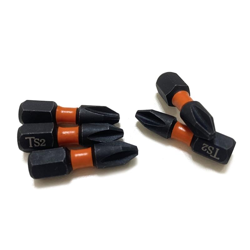 10Pcs Impact Antislip Screwdriver Bit 1/4inch Hex Shank Magnetic Tip Crossing Screwdriver Bit Set Impact Bit