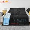 The Glass Is Always Full Technically Water Air Ultra-Soft Blanket Quilt Winter Sofa Cover Bed Covers