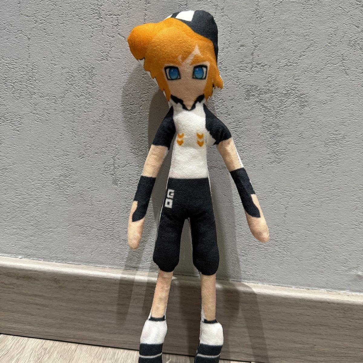 Handgefertigte Aotu World Charakter Plüschpuppe Rotes Auge Rotes Haar Anime Bewegliche Drahtskelett Figur Cosplay Sammlerstück 28cm