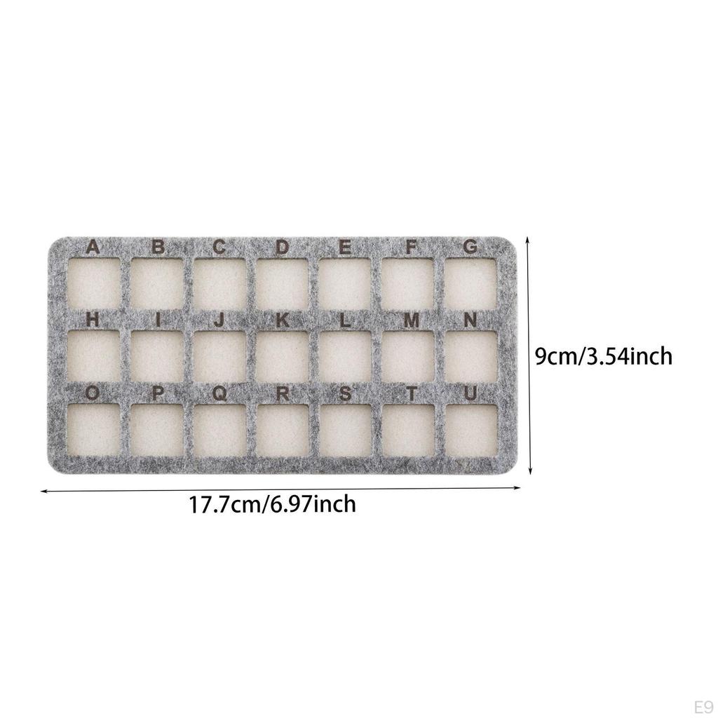 21 Grid Bead Organizer Mat for Crafting Jewelry