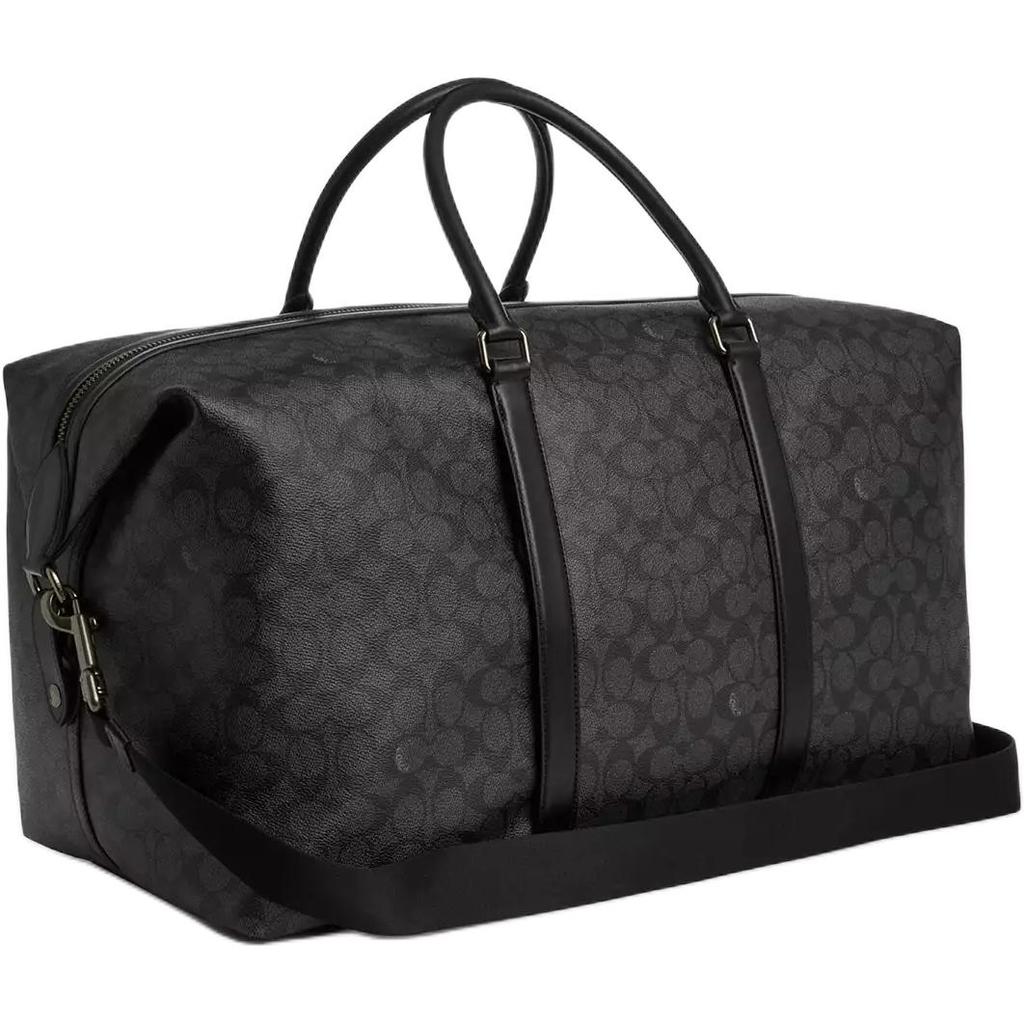 Coach Borsa a tracolla da viaggio Trekker 52 Classic Monogram in tela rivestita da uomo Nera CAR75-QBMI5
