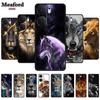 For Vivo iQOO Neo9 Pro Case TPU Silicone Soft Back Cover for Vivo iQOO Neo9 Neo 9 Black Fashion Cool Animals Coque Lion Tiger