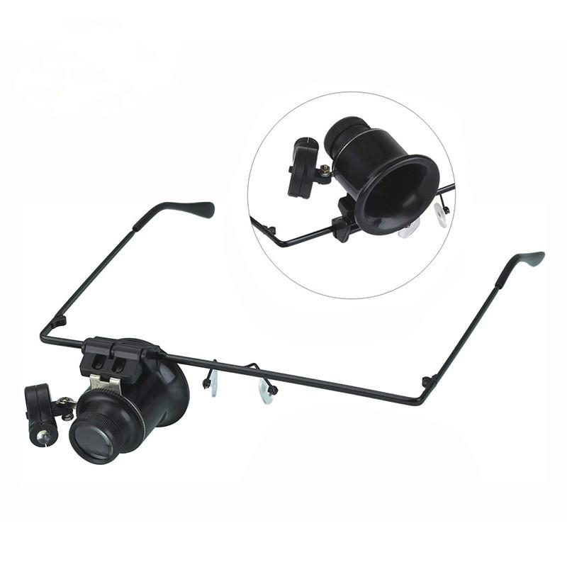 

Headband 20X Magnifier Loupe Head Magnifying Glass Lens Jewelry Watch Repair Watchmaker Magnifier With 1 LED Light 20X