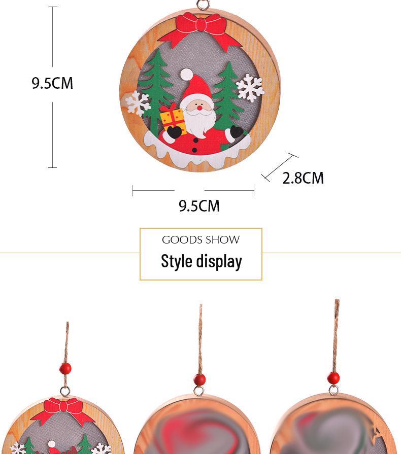 Christmas LED Light-Up Ornaments: Santa, Snowman & Reindeer Figurines