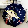 Char-lie and Lola Adventure Umbrella Folding Umbrella, Automatic Umbrella 8-Frame for Travel, Camping Use Gift for Halloween Christmas