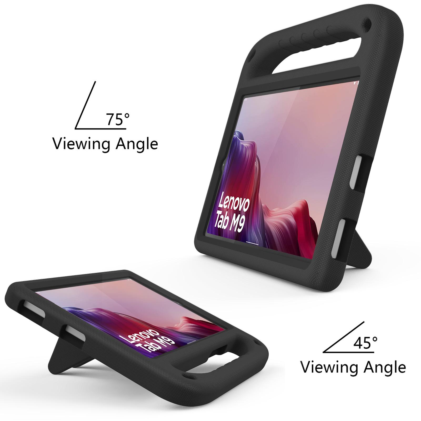 

For Lenovo Tab M9 Kickstand Tablet Case Hand Grip EVA Shockproof Cover Blue