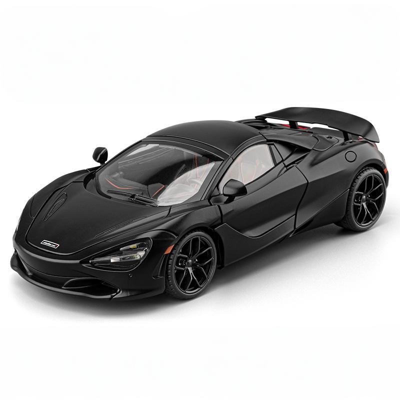 1/18 McLaren 720S Supercar Sports Car Alloy Metal Diecast Model Car Sound & Light Pull Back Collection Hobby Decoration Present