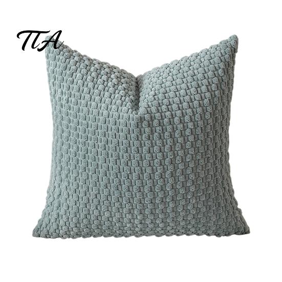 Three Dimensional Texture Pillowcase Corduroy Pillow Cover, Bubble Throw Solid Color Pillowcase, Decorative Sofa Cushion Cover Modern for Couch