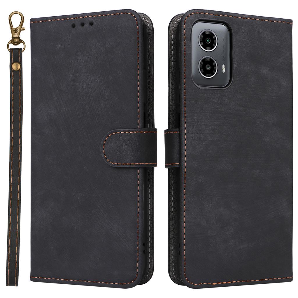 For Motorola Moto G45 5G/G34 5G Magnetic Phone Case RFID Blocking Leather Cover
