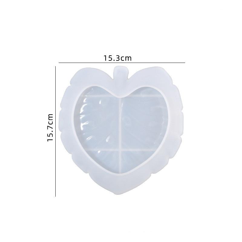 DIY Crystal Epoxy Mold Leaf Plate Nut Storage Tray Silicone Mold
