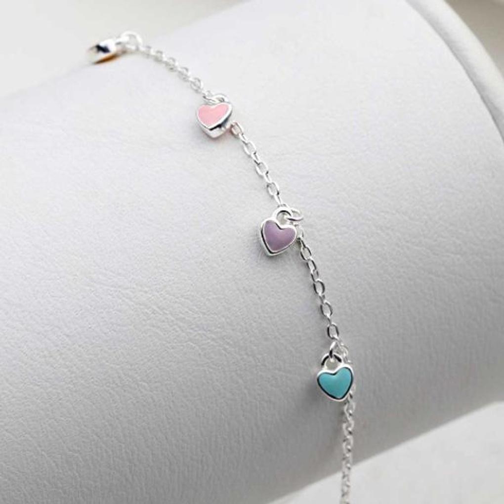 Women's Daily Accessory Sari Heart Epoch Dangle Bracelet